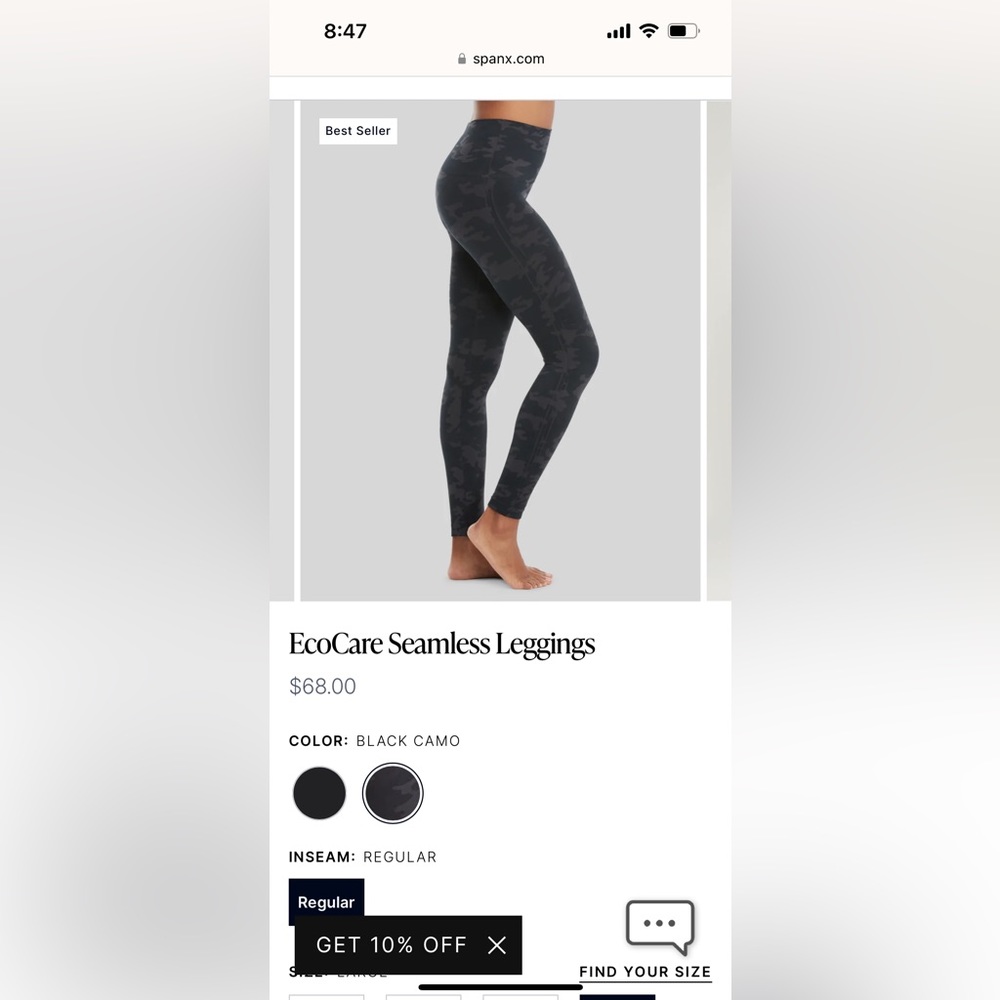 Spanx camo leggings